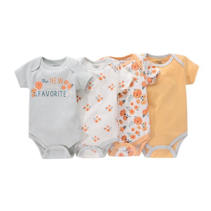 4 in 1 new style summer short sleeve infant&toddler clothes new born baby romper clothing