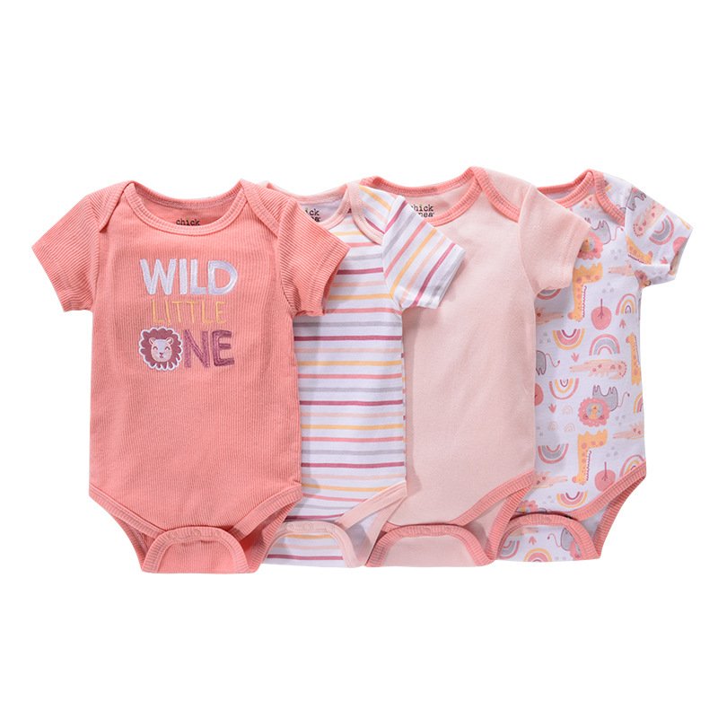 4 in 1 new style summer short sleeve infant&toddler clothes new born baby romper clothing