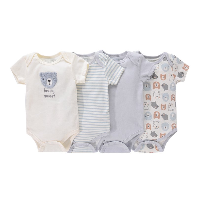 4 in 1 new style summer short sleeve infant&toddler clothes new born baby romper clothing