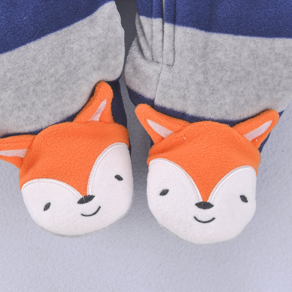 2024 Autumn Winter Warm Wool Baby Clothing 0-1 Year Girl & Boy Baby Footed Pajamas Zip Polar Fleece Long Sleeve Newborn Rompers
