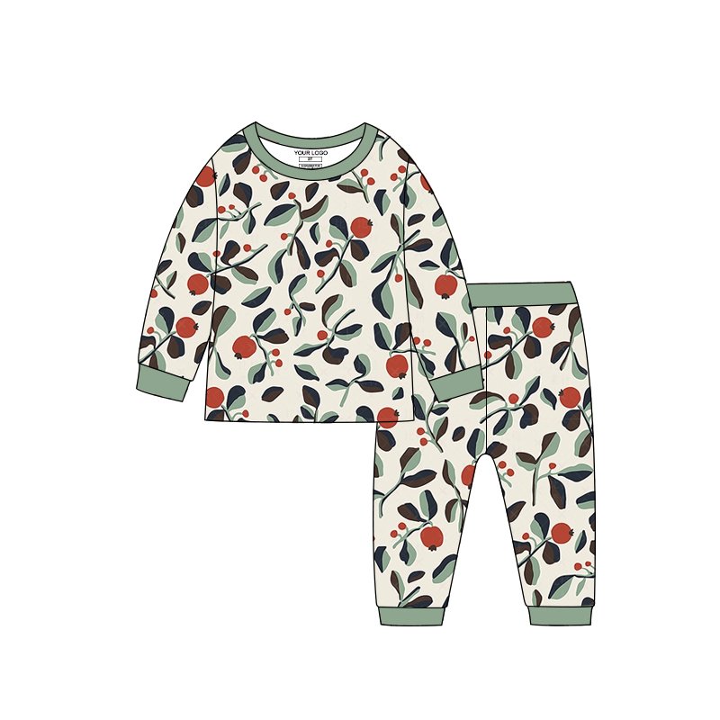 Custom OEM 95% bamboo 5% spandex zipper long cuff zip jumpsuit jumper bamboo Floral printed baby romper onesie pajamas