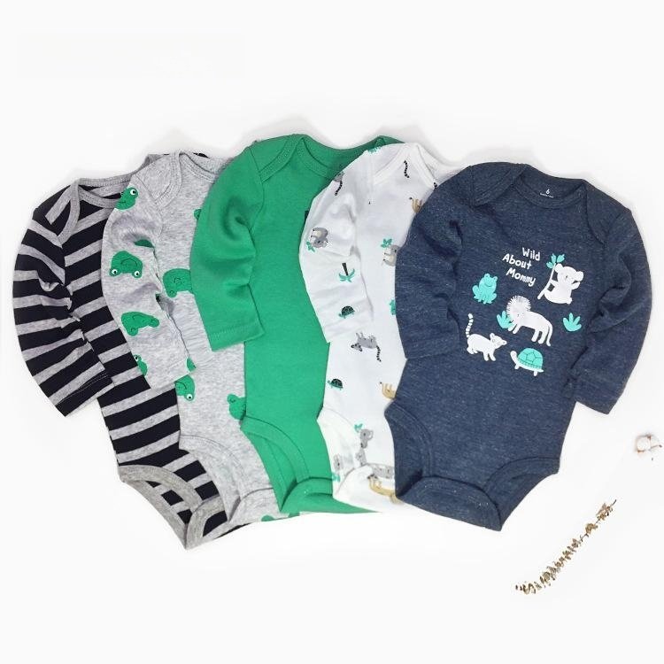 YKT19 100% Cotton Baby Rompers Short Sleeve Shorts Newborn Infant Jumpsuit Comfortable Soft Boys Girls Romper