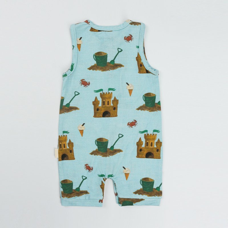 Sleeveless baby romper bamboo summer newborn sleeper onesie sustainable baby sleepsuit eco friendly baby clothes custom