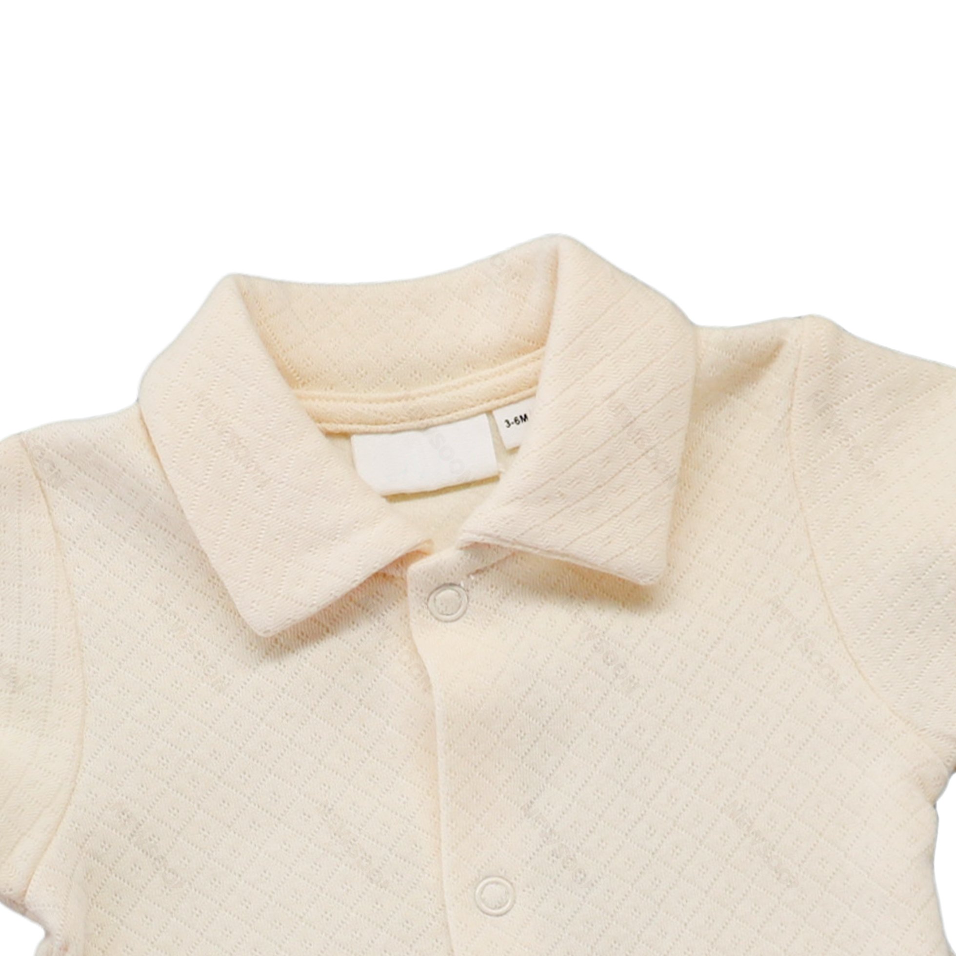 0-24 Months Newborn Cotton Jacquard Solid Color Baby Clothes Comfortable Baby Clothes Super Soft Cotton Baby Romper