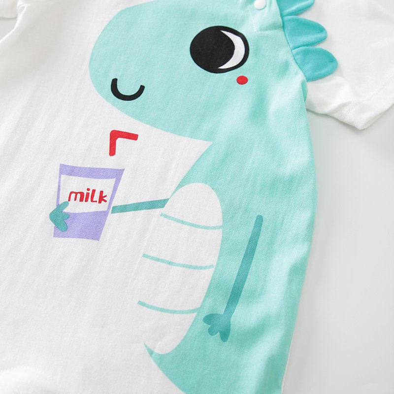 Baby jumpsuit personality dinosaur shape newborn baby romper spring and autumn long-sleeved breathable children's clothing