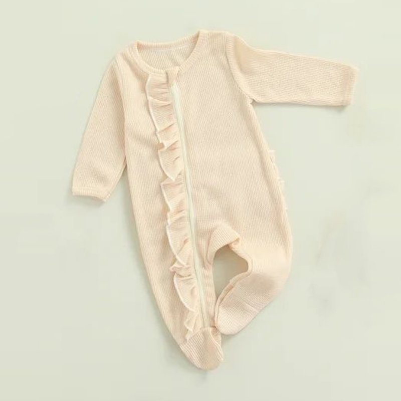 Bamboo cotton long sleeve baby romper custom sleepsuit unisex newborn babies clothes newborn onsies sleeper infant jumpsuit