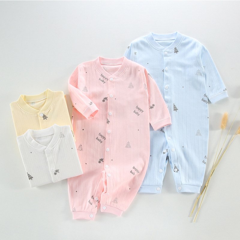 2024 New Arrival Baby Onesie Spring And Autumn Cotton Newborn Baby Boneless Baby Clothes