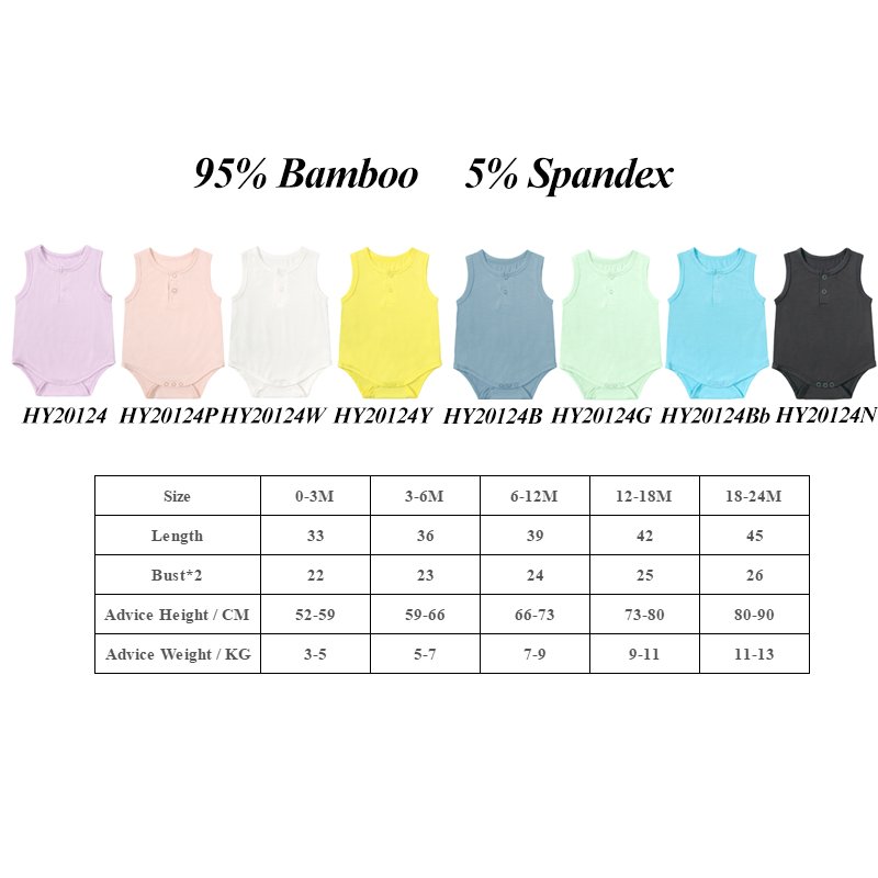 custom bamboo fiber new born baby girl clothes sleeveless baby rompers summer newborn clothes wholesale bamboo baby clothing