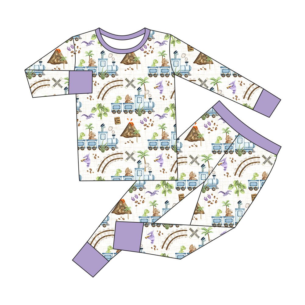 Custom Print Organic Viscose Bamboo Fabric Baby Pajamas Newborn Baby Romper Infant Toddler Girls Ruffle Zipper Sleeper Clothes
