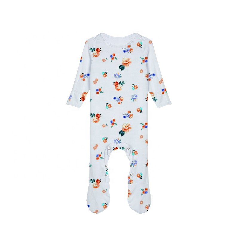 DIY Design White Infant Rompers Personalized Logo Toddler Onesie Sublimation Blank Long Sleeves Baby Romper