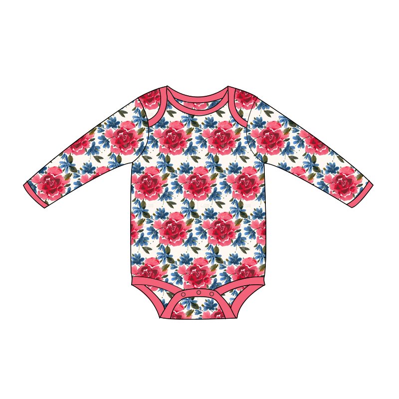 Custom 100% cotton baby onesies Newborn Infant Organic Zip Up Rompers Clothes long sleeves Bamboo Baby Romper clothes