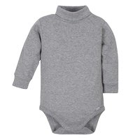 Baby high neck striped cotton rompers new trend blanks baby rompers baby clothes long sleeve wholesale rompers