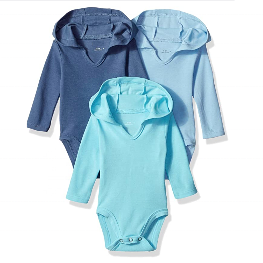 Baby high neck striped cotton rompers new trend blanks baby rompers baby clothes long sleeve wholesale rompers