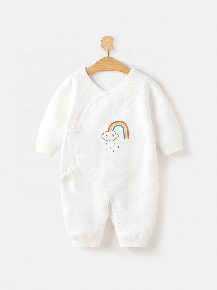 Wholesale Price High Quality Knit Baby Romper Casual Clothes Pure Cotton with Long Sleeve Pure for Kids