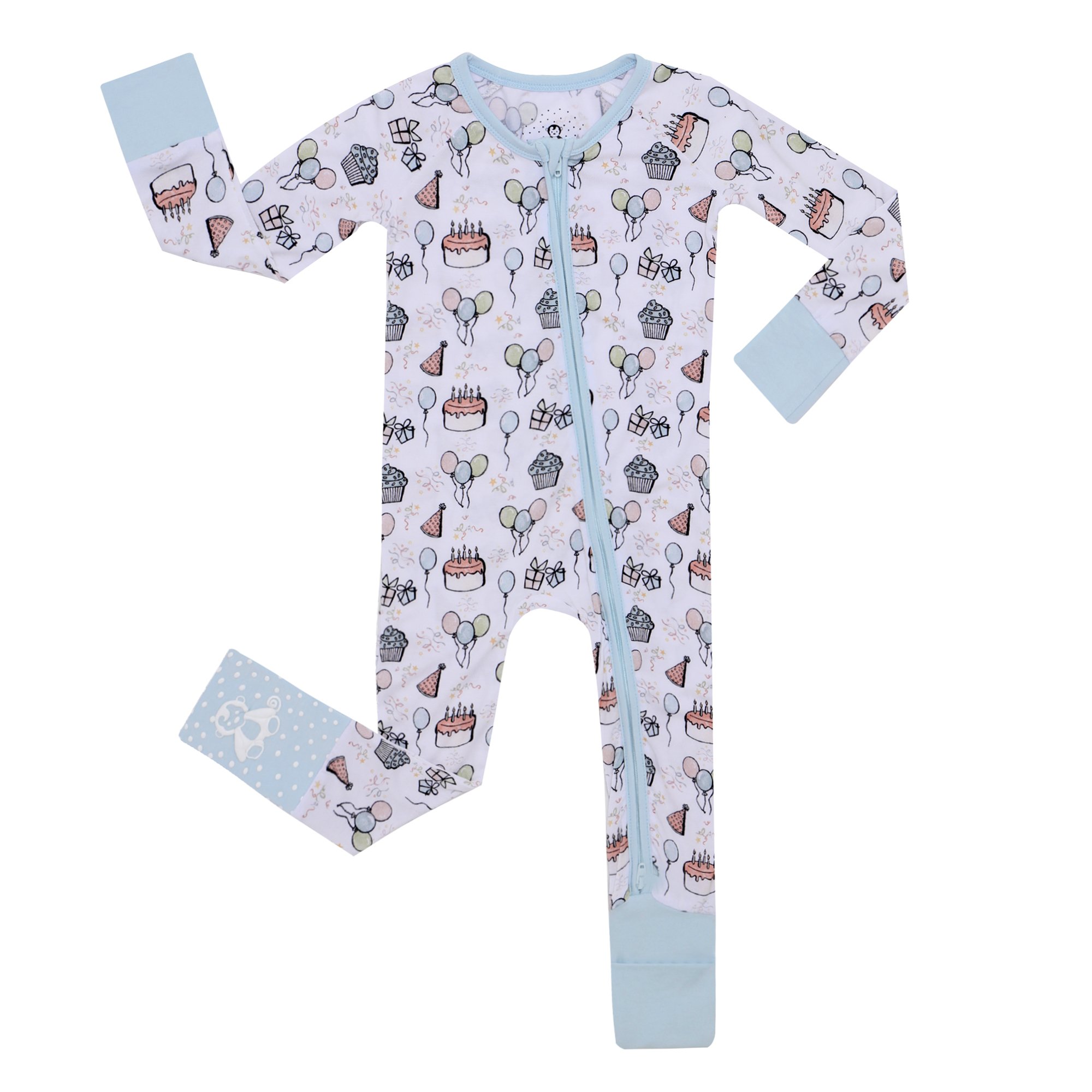 Unisex Baby Sleep Suit Soft Slim Fit Convertible Baby Romper Bamboo with Zipper Bamboo Zipper Rom