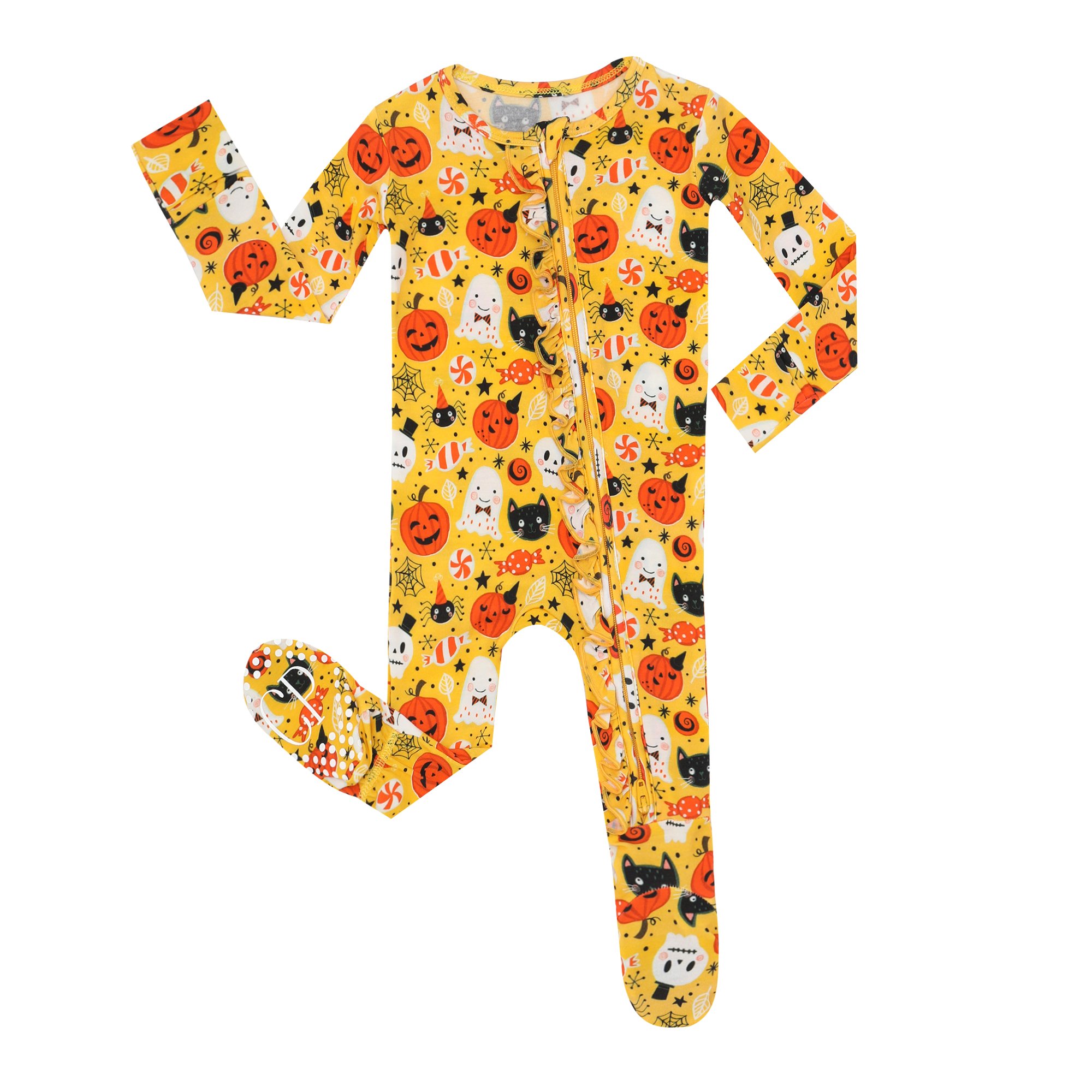 Unisex Baby Sleep Suit Soft Slim Fit Convertible Baby Romper Bamboo with Zipper Bamboo Zipper Rom
