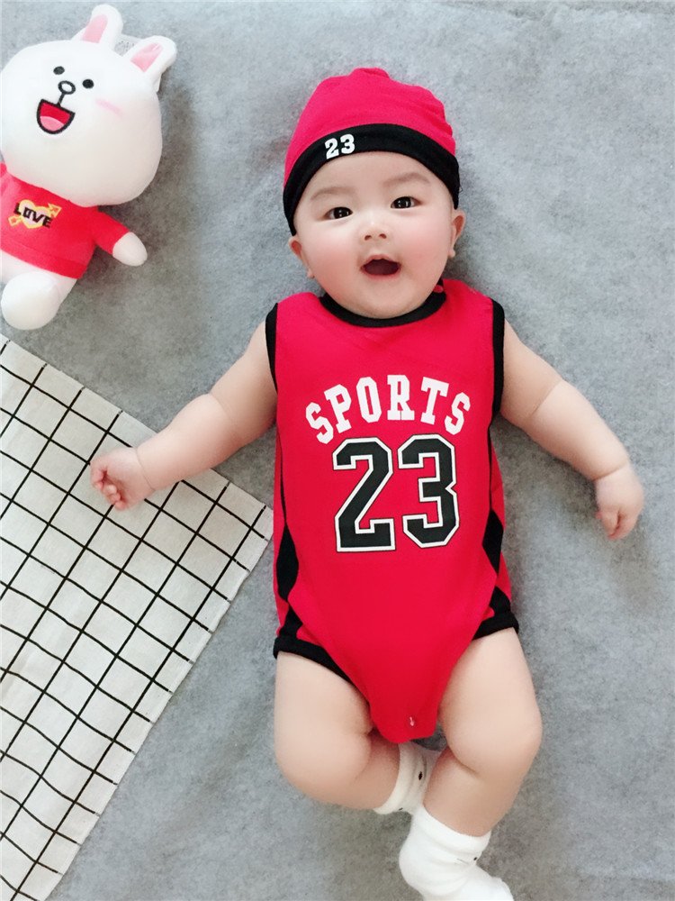 Cheap wholesale Newborn baby clothes soft cotton N B A designs infants baby rompers