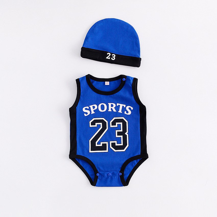 Cheap wholesale Newborn baby clothes soft cotton N B A designs infants baby rompers