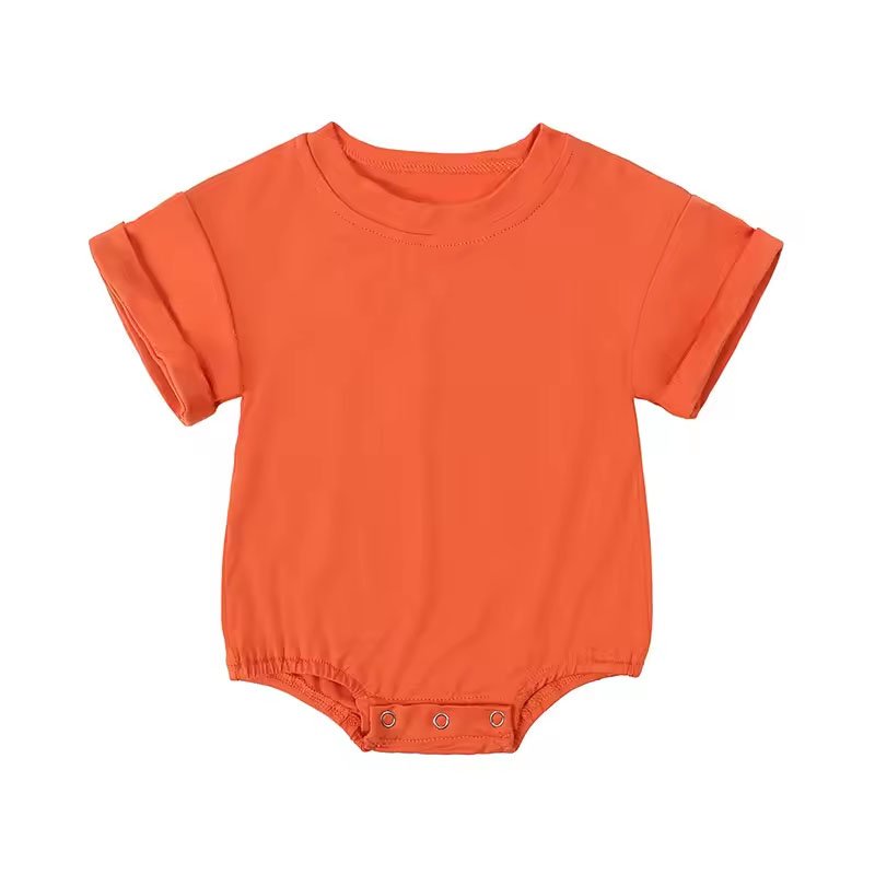 2024 New Bamboo Fiber Baby romper Summer Thin Short Sleeve romper100%COTTON BABY BODYSUIT BABY ROMPER