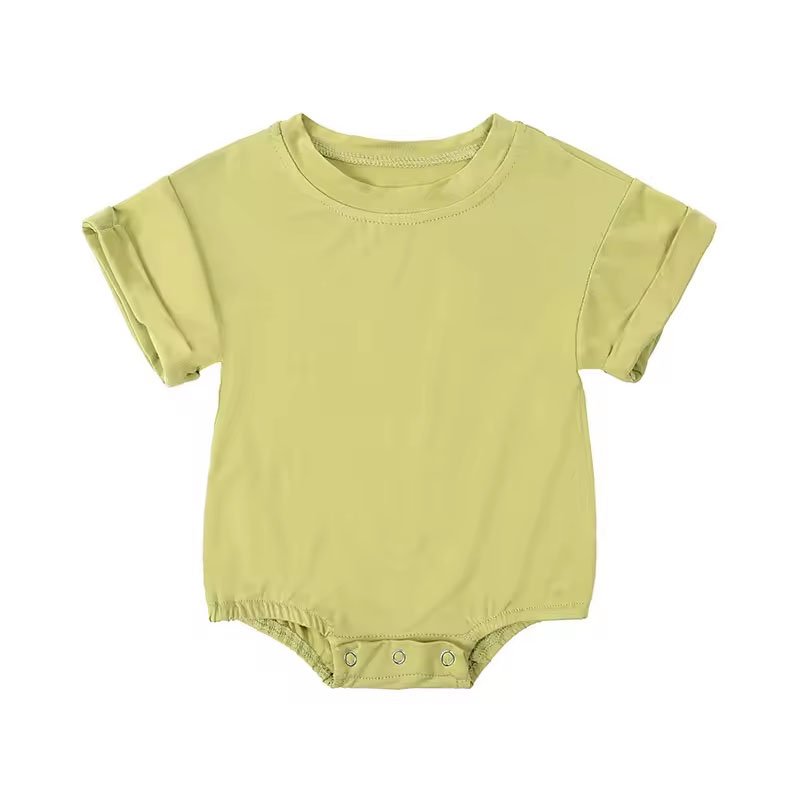 2024 New Bamboo Fiber Baby romper Summer Thin Short Sleeve romper100%COTTON BABY BODYSUIT BABY ROMPER