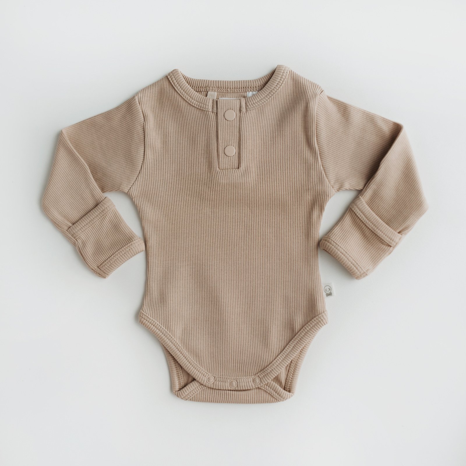 Fantastic Baby Knitwear Organic Rib Cotton Army Green Children Bodysuit