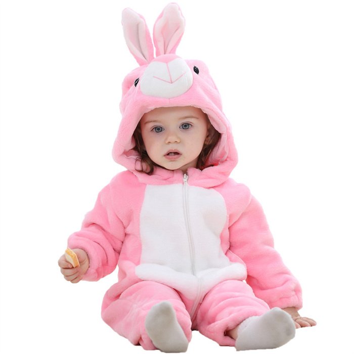 New products Hooded Animal cartoon Panda Costumes newborn baby pajamas