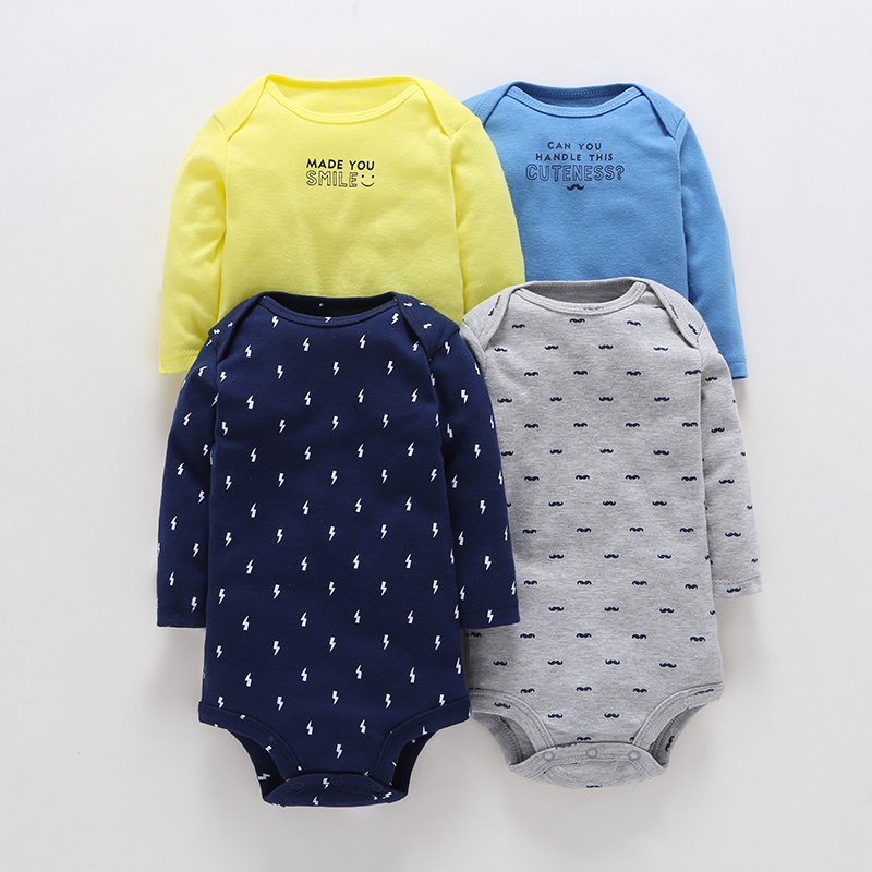 5pcs summer baby boys' clothing sets outfits animal printed baby rompers