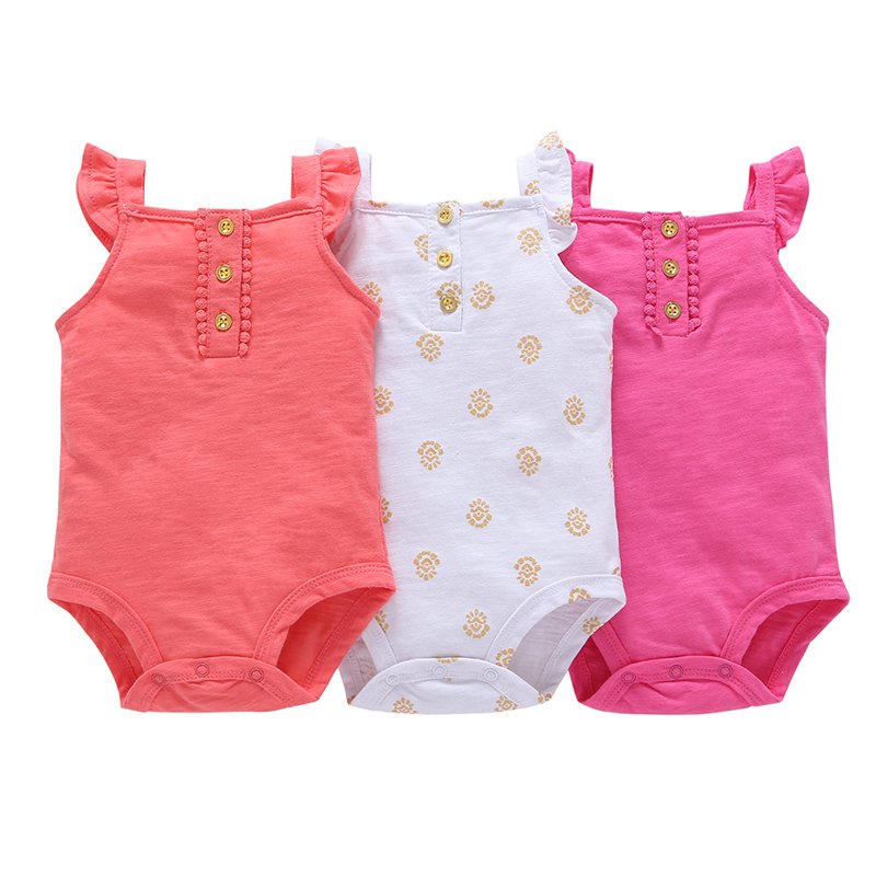 5pcs summer baby boys' clothing sets outfits animal printed baby rompers