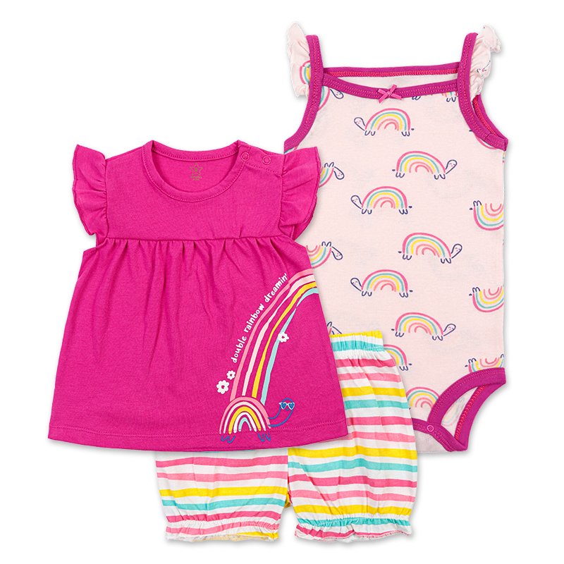 Hot sale baby clothing set infant boy's T-shirt+romper +short and girl's sleeveless shirt +short+dress clothing set