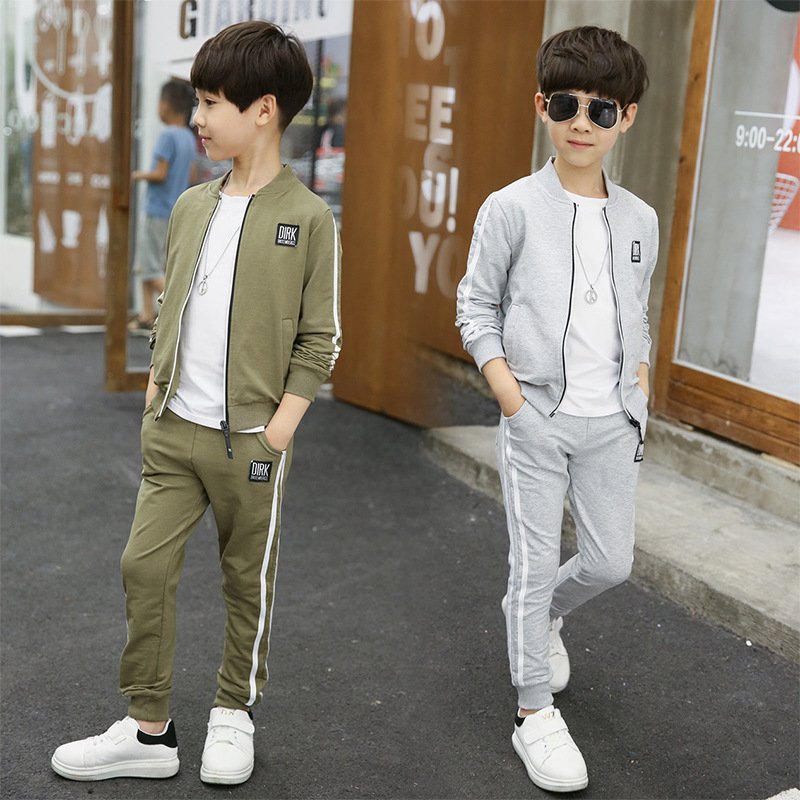 2024 New Design Kids Sports Outfits Casual Children Suit Coat Pant 2Pcs Spring Autumn Sport Tracksuits Boys Clothes Set