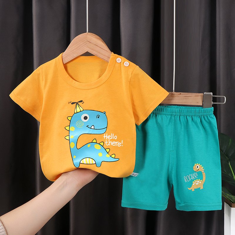2024 New Fashion Wholesale Kids Clothing Boutique Summer Short Sleeve Outfits Cheap Price Kids Clothes For Boys And Girls