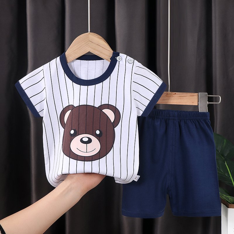 2024 New Fashion Wholesale Kids Clothing Boutique Summer Short Sleeve Outfits Cheap Price Kids Clothes For Boys And Girls