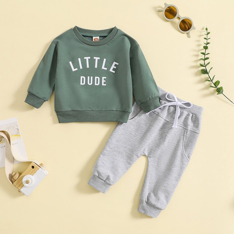 Hongbo organic cotton baby tracksuit fashion children kids clothing set casual cute baby boy winter clothes set for 1 to 5 years