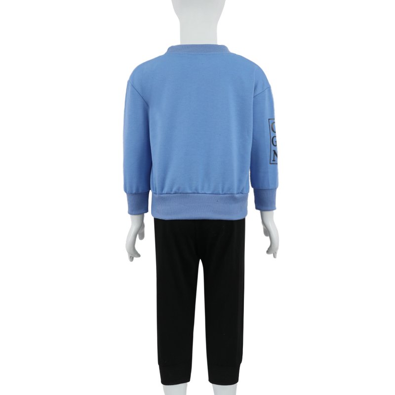 Children's sports suit spring, autumn and winter boys' full-sleeved T-shirt pants 2-piece cotton suit children's clothing suit
