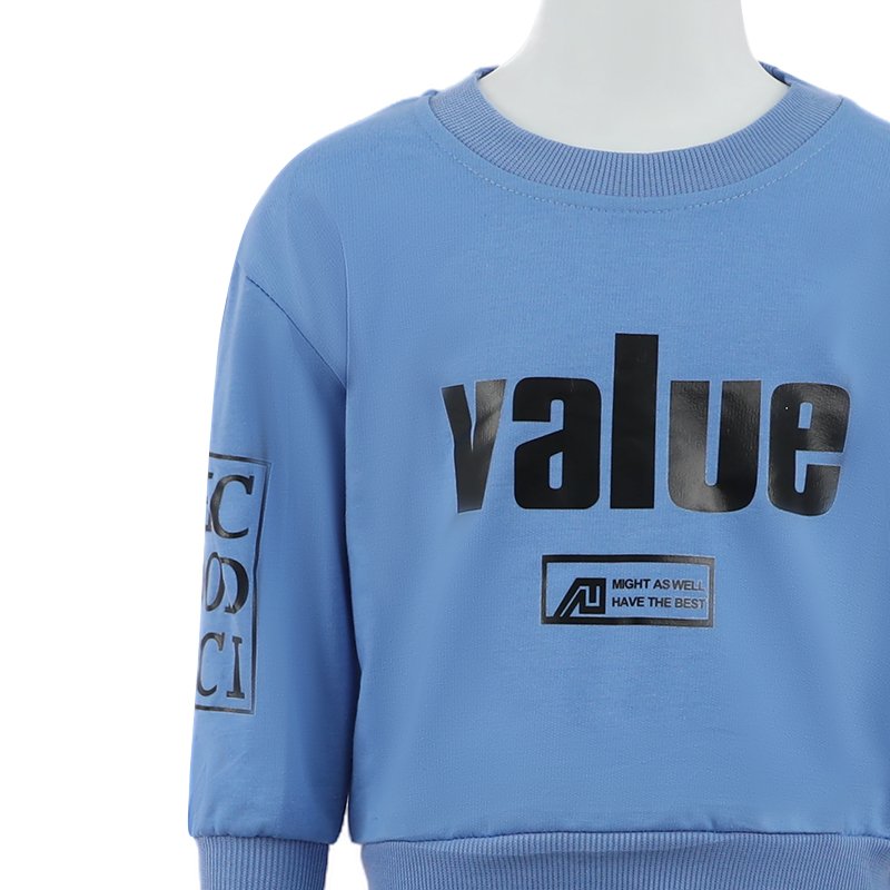 Children's sports suit spring, autumn and winter boys' full-sleeved T-shirt pants 2-piece cotton suit children's clothing suit