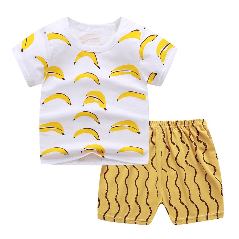 2023 Casual Boys Toddler Clothings Children Clothes 100% Cotton Kids Clothings Set for Summer