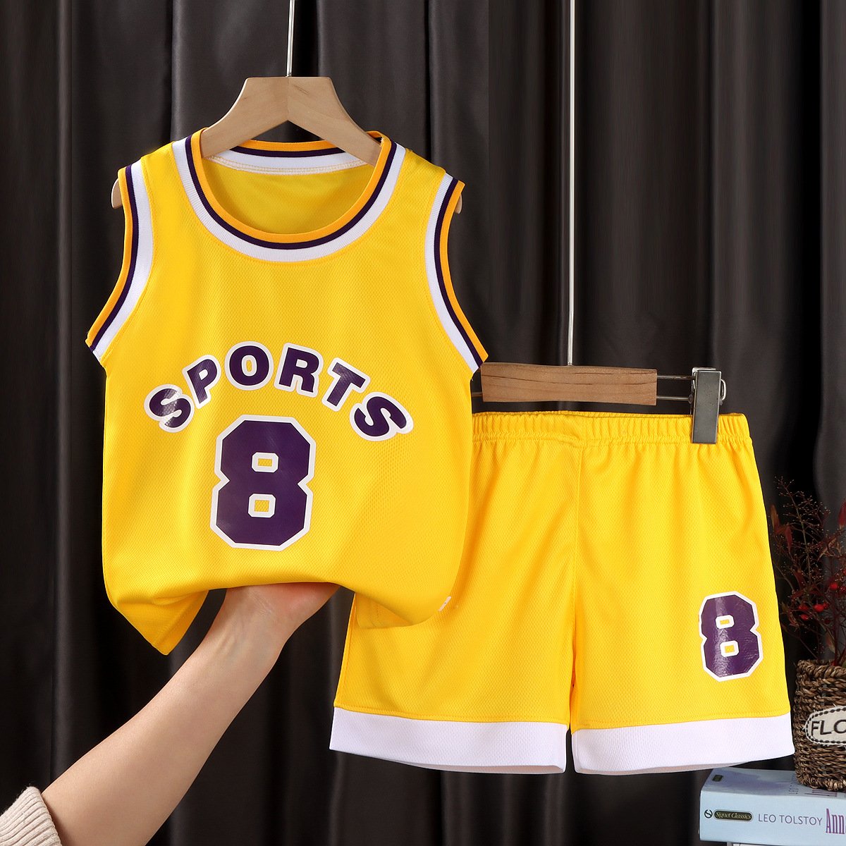 Boys' and girls' basketball sets team uniforms Outdoor sportswear handsome cuHK children short-sleeved training uniforms