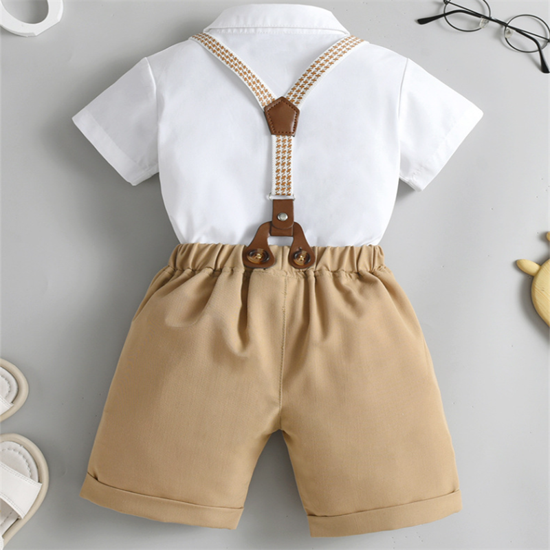 New overalls for boys summer clothes babies summer British gentleman children boys clothing set