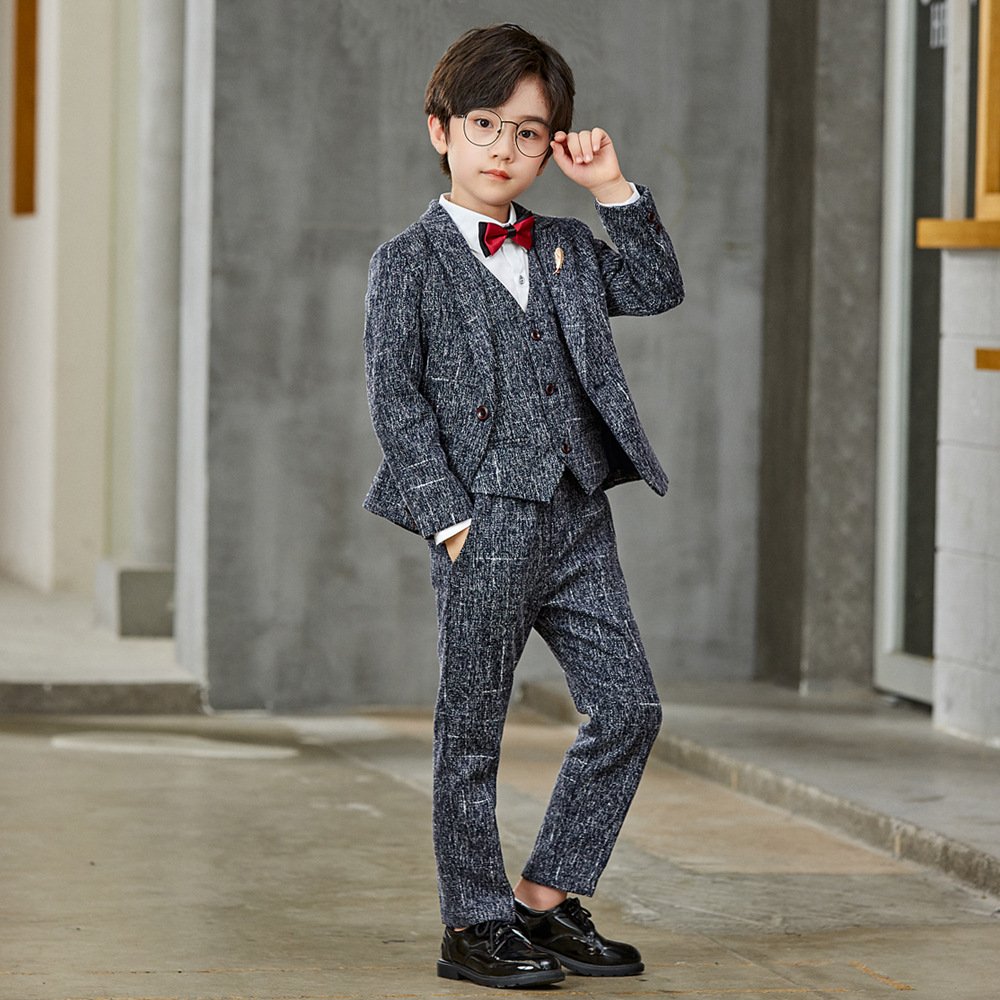 New Fashion Boys Clothing Gentleman Birthday Suits Child Polyester Clothing Boys Suit