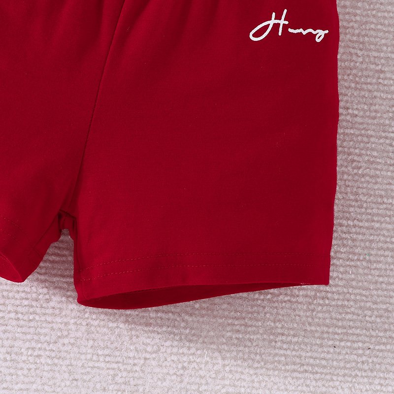Summer Wholesale Baby Clothing Sets New Born Baby Organic Cotton Short Sleeve Shorts Baby Boy Clothing Sets