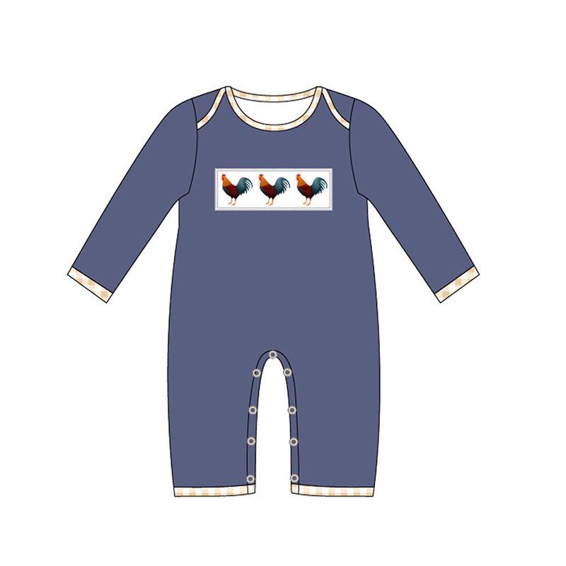 New design chicken embroidery kids clothes chicken embroidery kids clothes cotton winter spring boy clothing set