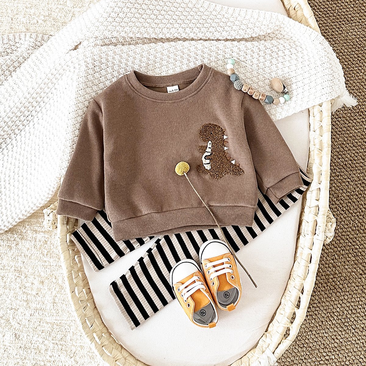 Autumn Baby Child Unicorn Embroider Hoodie 2PCS Newborn Round Neck Long Sleeve Leggings Set Clothes