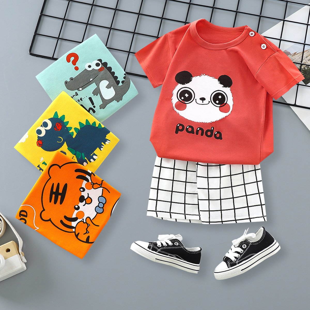 Wholesale Mixed Summer Baby Boy Girls Clothing Sets Kids Clothing Sweatsuits