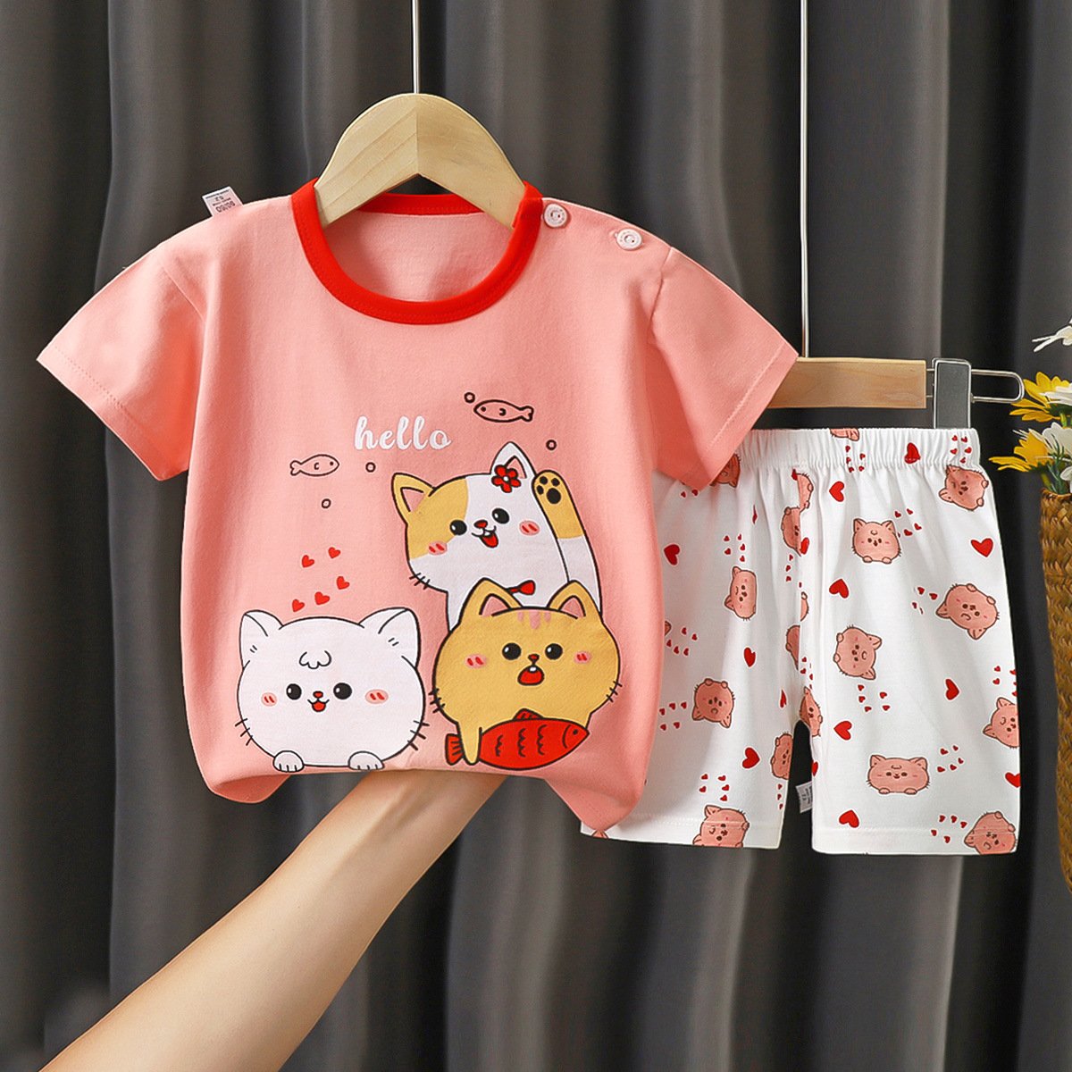Wholesale Mixed Summer Baby Boy Girls Clothing Sets Kids Clothing Sweatsuits