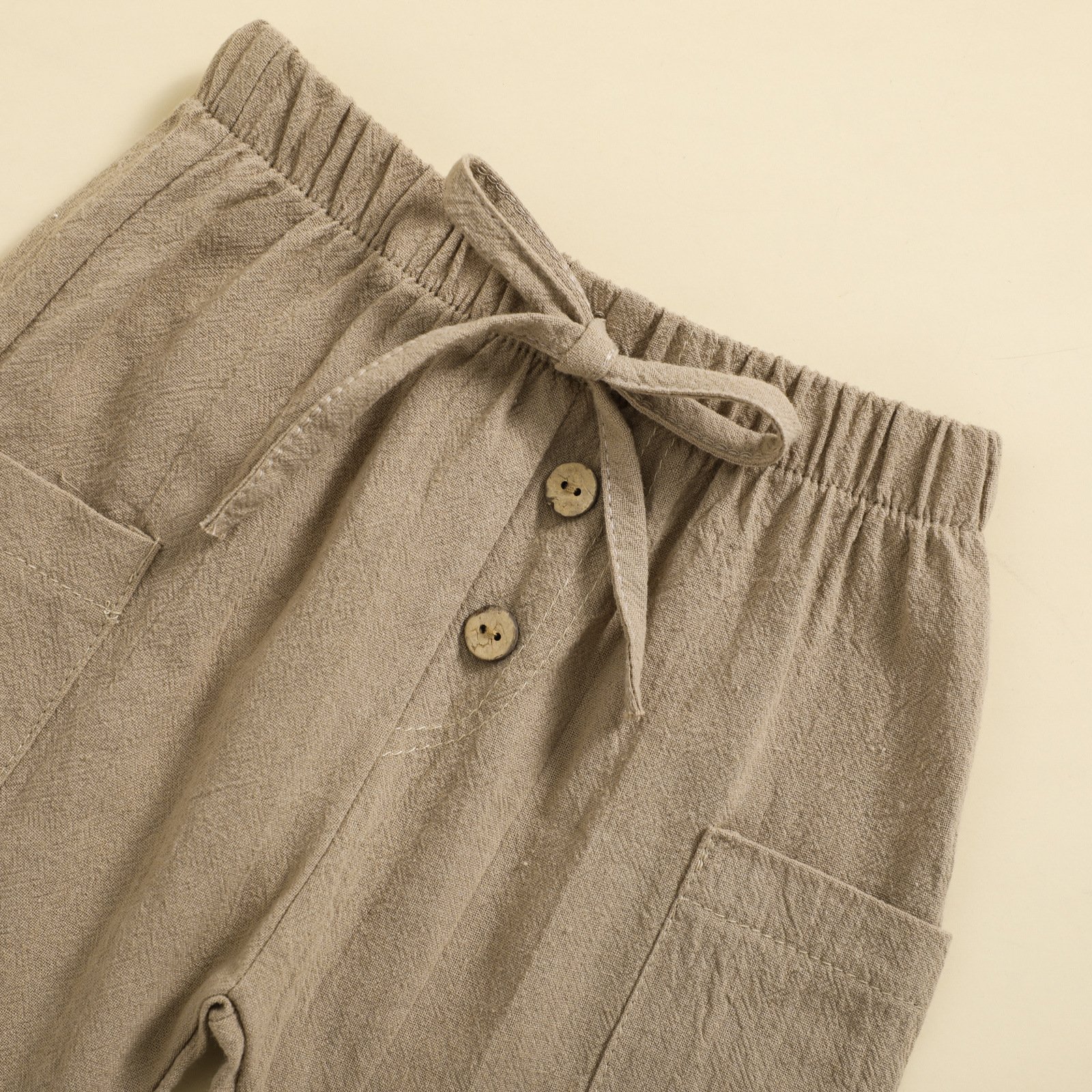 New Style Boys' Home Clothes Casual Trousers Suit Organic Cotton Long Sleeve T-shirt Pants 2Pcs Solid Children Outfits