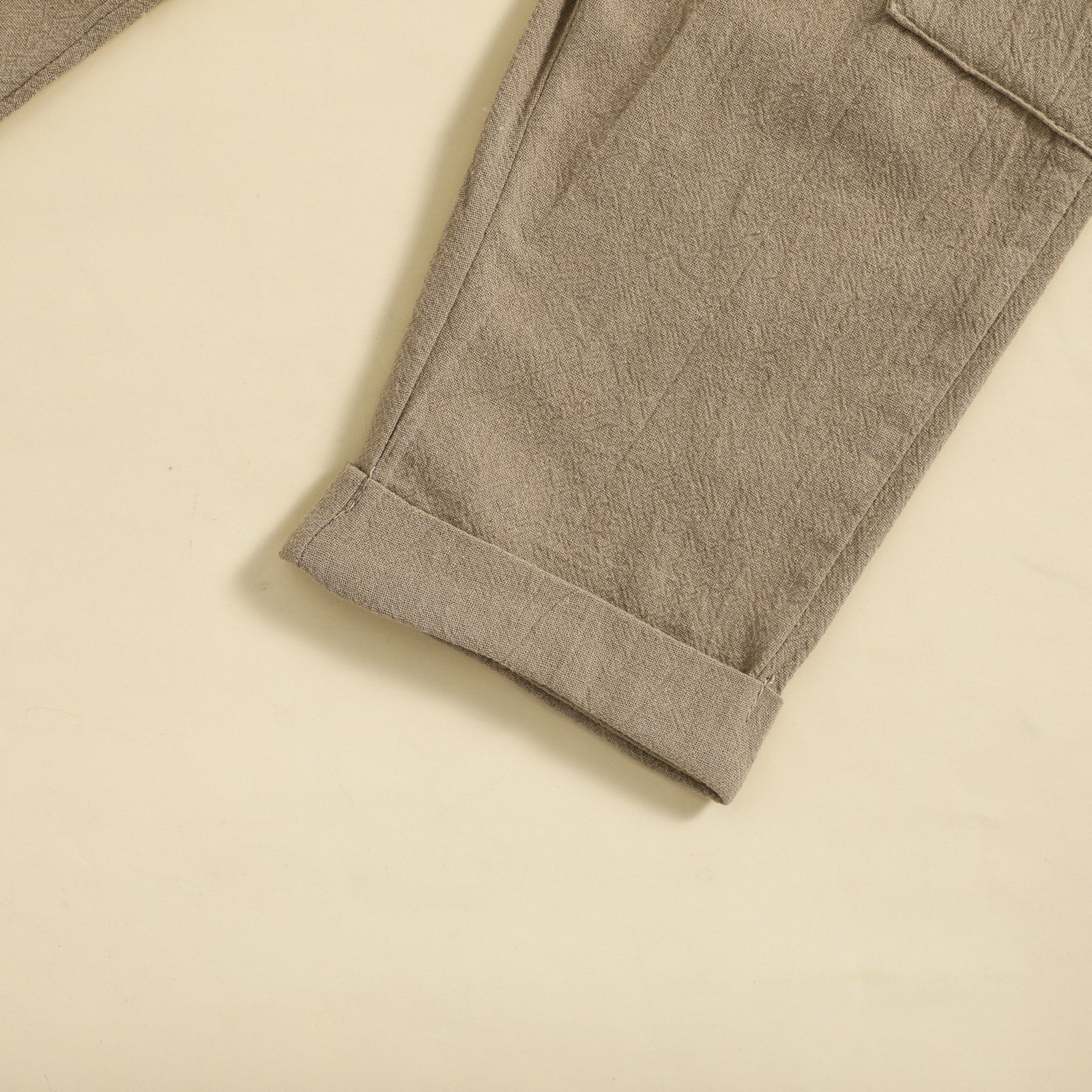 New Style Boys' Home Clothes Casual Trousers Suit Organic Cotton Long Sleeve T-shirt Pants 2Pcs Solid Children Outfits
