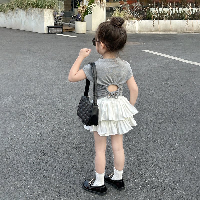 Boys summer clothes new panda cartoon Chinese style shirt two-piece set