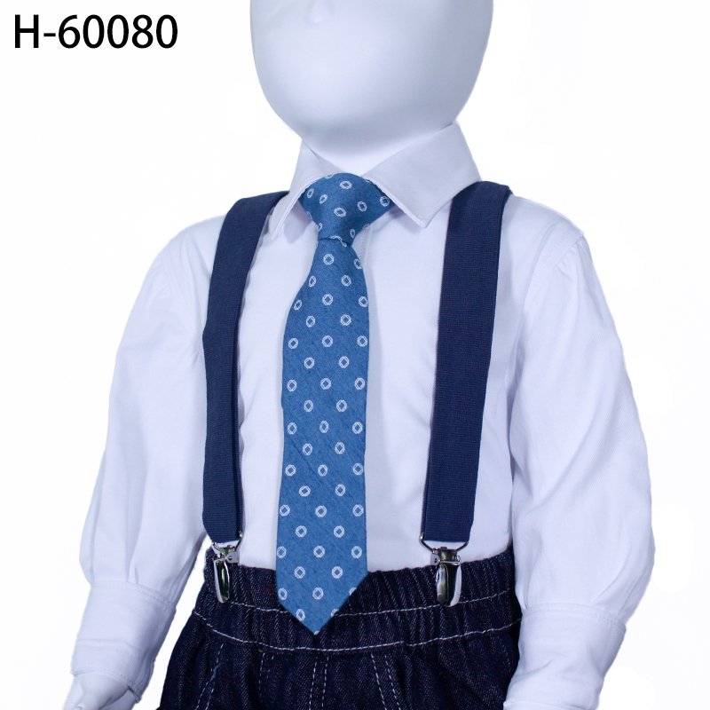 Custom Fashion Cotton Baby Boys Neckties With Children Plaid Stripe Tie