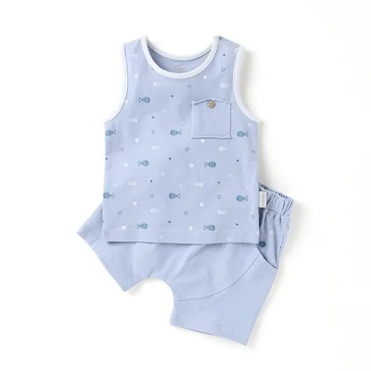 New Kids Street Wear Baby Boys Clothing Sets Customized Color Pattern Boy T-shirt and shorts for summer