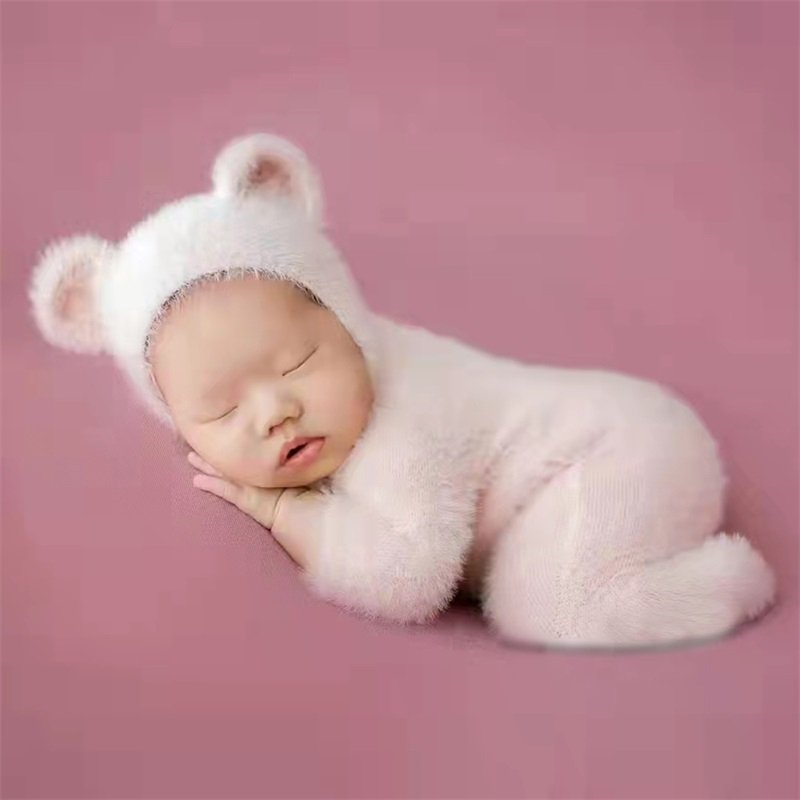 Bodysuits Outfit Newborn Photography Props Bodysuits clothes Newborn 0-1 Month Baby Boy Girl Bear